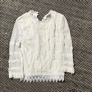 Chic White Lace Blouse for Women